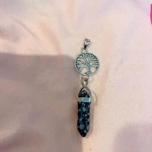 New Snowflake Obsidian Gems Pendants Tree Of Life Chakra Reiki Healing Amulet